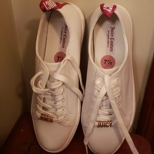 Juicy Couture white leather sneakers
